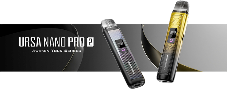 predstavujeme nového člena módu Lost Vape QUEST – URSA NANO PRO 2 sa vyznačuje silným výstupným výkonom 30 W, čipom Quest 2.O a 1000mAh batériou s dlhou výdržou, ktorá poskytuje pozoruhodný výkon.  
