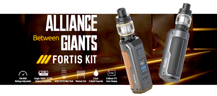 Smoktech Fortis full kit with TFV mini V2 100W