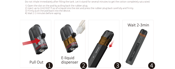 plnenie e-liquidu do NFIX PRO