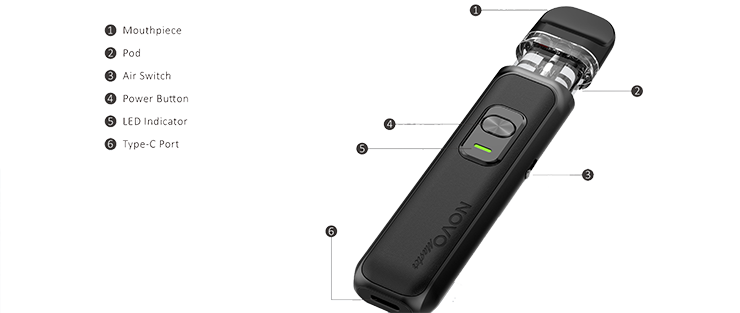 funguje na  nepriepustné nafukovanie s dizajnom horného plnenia a detskou poistkou. Integrovaná batéria s kapacitou 1000 mAh zaisťuje dlhú výdrž  široká kompatibilita pod mu poskytuje lepšiu dostupnosť. Namiesto preddefinovanej úrovne prúdenia vzduchu funguje plynulá regulácia prúdenia vzduchu  presnejšie, aby vám priniesol chuťový pôžitok. Inovácie neustále menia zážitok z vapovania.