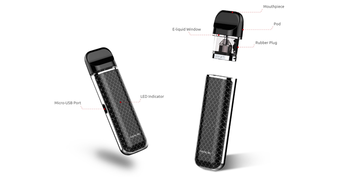popis funkcií a dielcov elktronickej cigarety