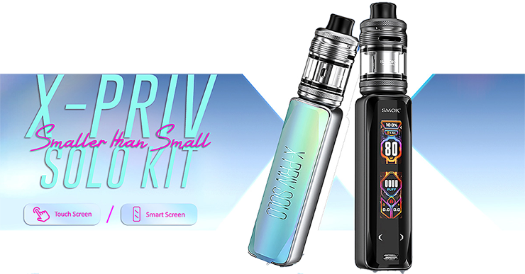 X-PRIV SOLO, dokonale spájajúce štýl a prenosnosť s najnovším dizajnom, odomyká najmenšie sub-ohmové vapovacie zariadenie na svete. 