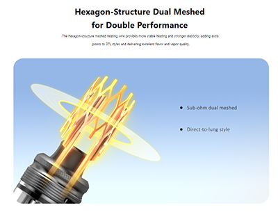 TF-D SUBTANK, kompatibilným so sériou D-COIL, navrhnutým na vylepšenie štýlov vapovania DTL.